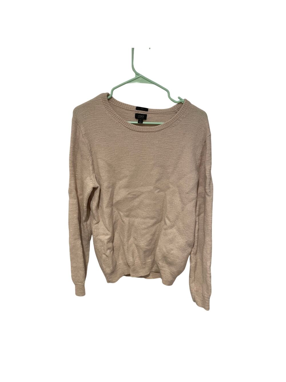 J. crew merino wool cream sweater slim large